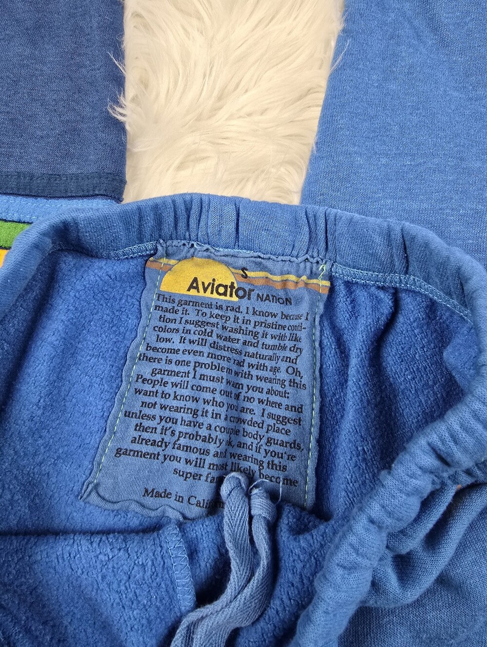 Aviator Nation limited Edition very RARE 7 Stripe Signature Sweatpants Small - Picture 11 of 15